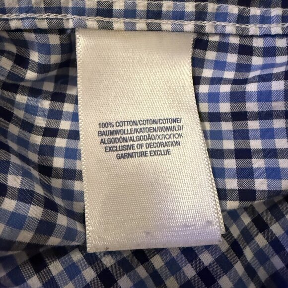 Boys X Large (18-20) Ralph Lauren Polo Button Down Long Sleeve Navy Check EUC - Picture 6 of 6